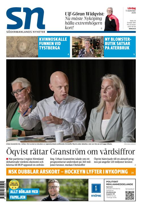 Södermanlands Nyheter 5.9.2026
