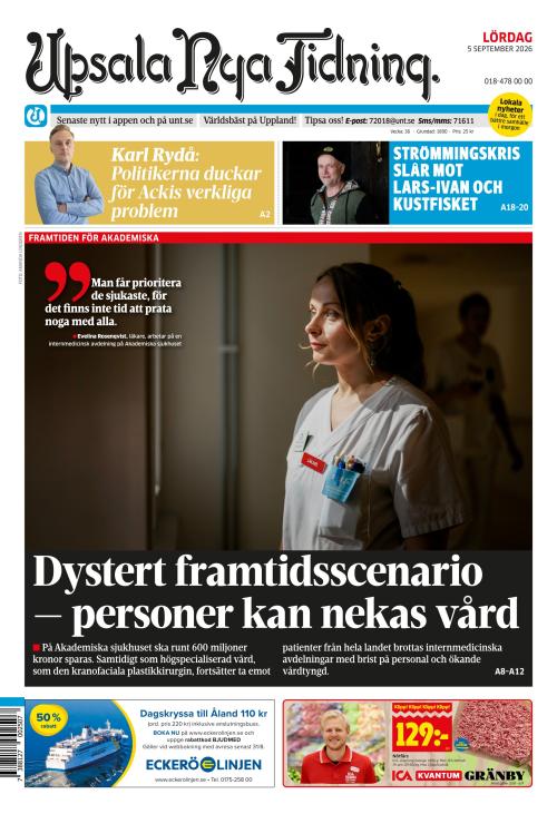 Upsala Nya Tidning 5.9.2026