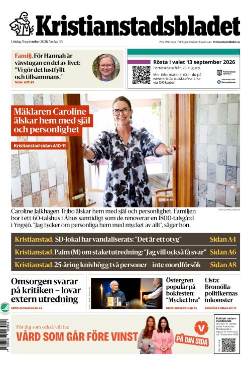 Kristianstadsbladet 5.9.2026