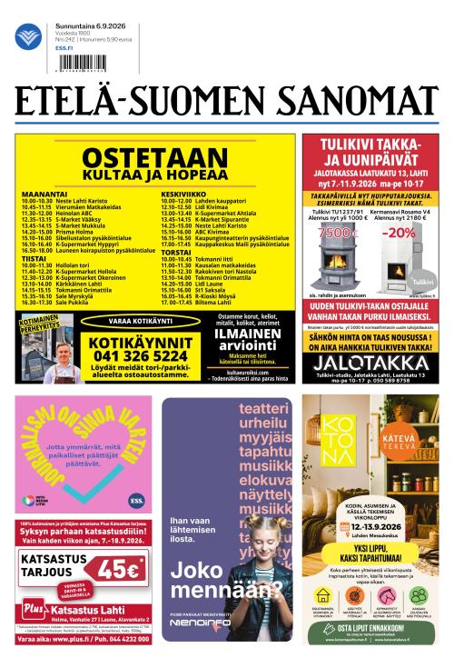 Etelä-Suomen Sanomat 6.9.2026