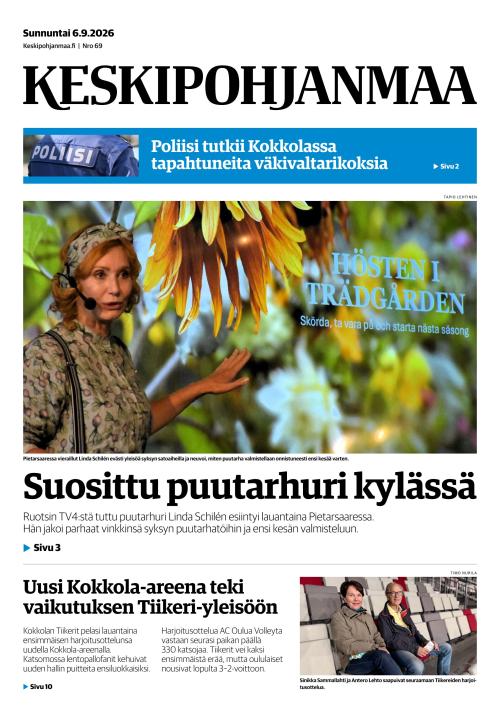 Keskipohjanmaa 6.9.2026