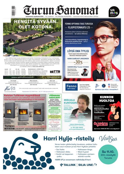 Turun Sanomat 6.9.2026