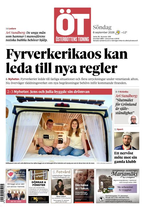 Österbottens Tidning 6.9.2026