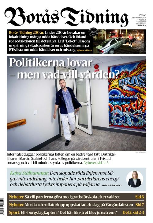 Borås Tidning 6.9.2026