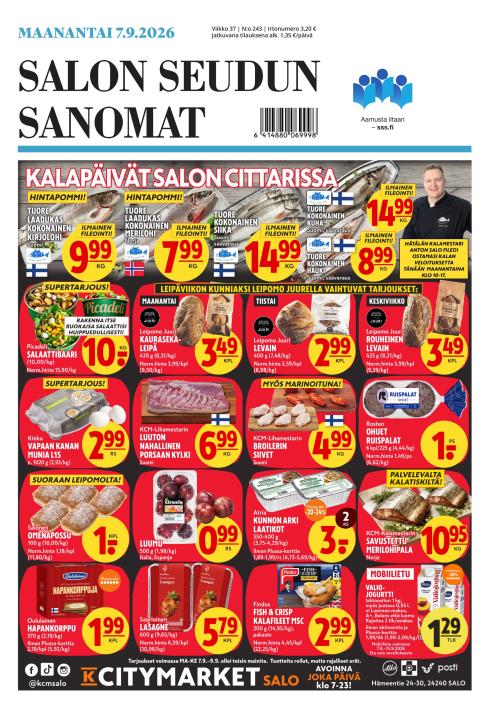 Salon Seudun Sanomat 7.9.2026