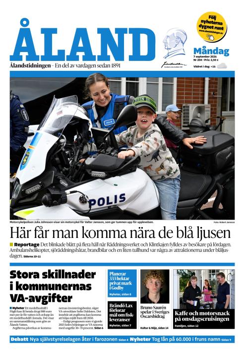 Ålandstidningen 7.9.2026