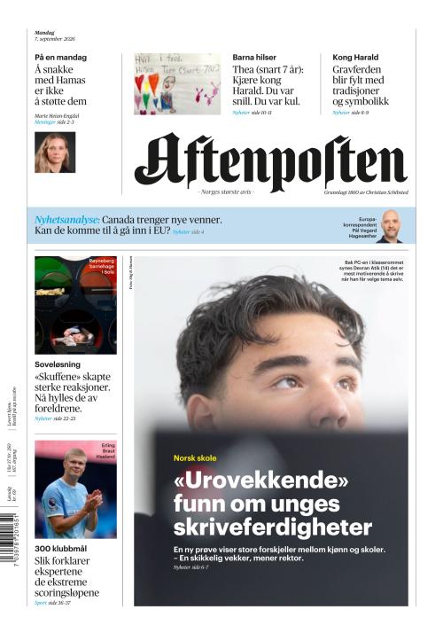 Aftenposten 7.9.2026