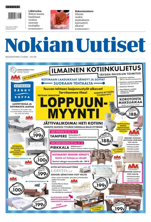 Nokian Uutiset 7.9.2026