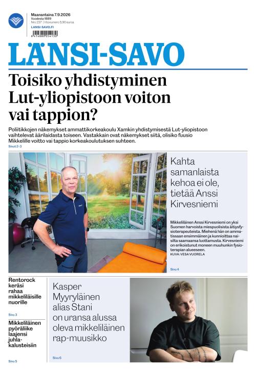 Länsi-Savo 7.9.2026