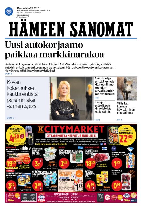 Hämeen Sanomat 7.9.2026