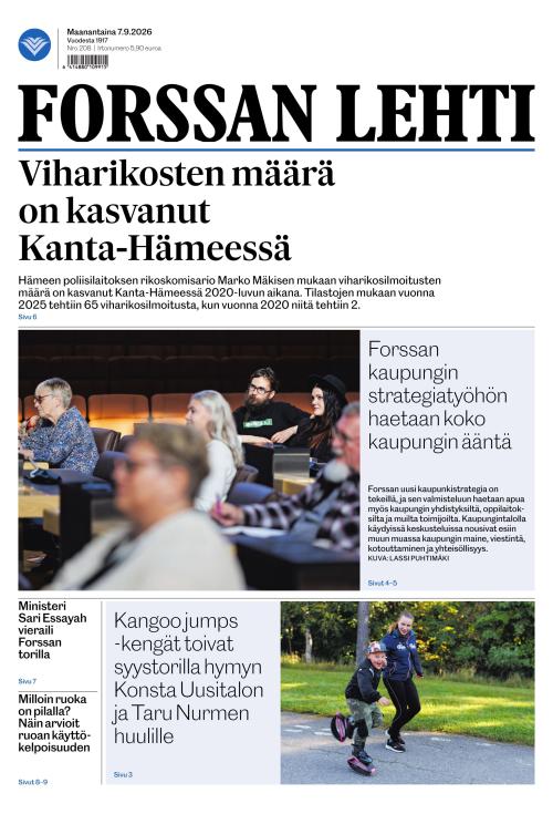 Forssan Lehti 7.9.2026