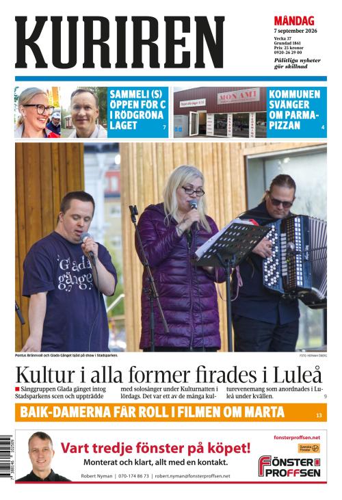 Norrbottens-kuriren 7.9.2026