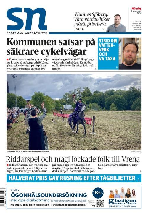 Södermanlands Nyheter 7.9.2026