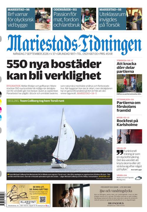 Mariestads-Tidningen 7.9.2026