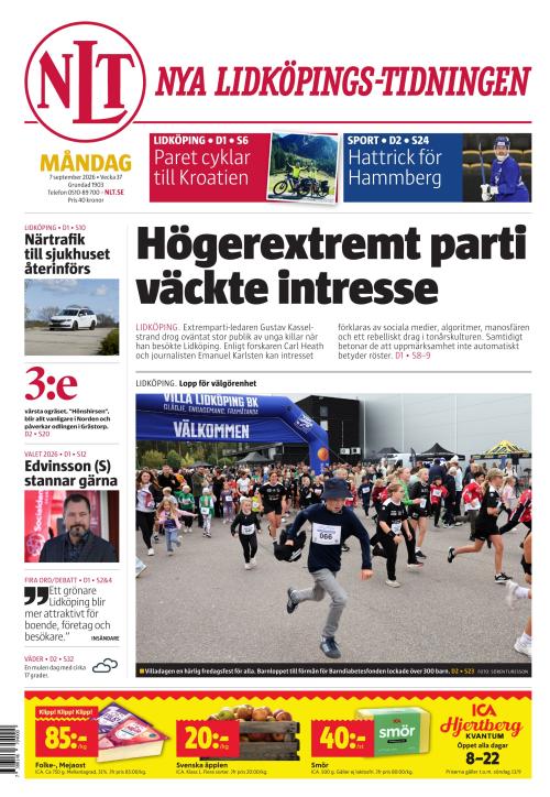 Nya Lidköpings-Tidningen 7.9.2026