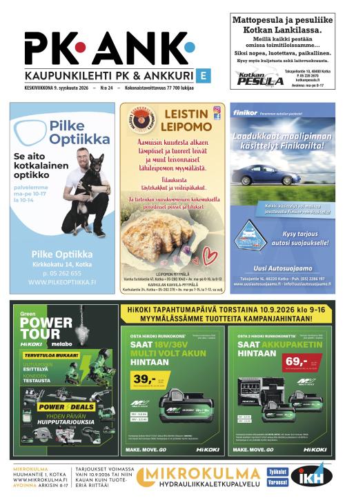Kaupunkilehti Ankkuri 9.9.2026