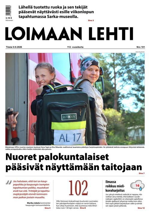 Loimaan Lehti 8.9.2026