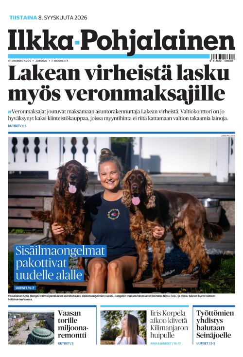 Ilkka-Pohjalainen 8.9.2026