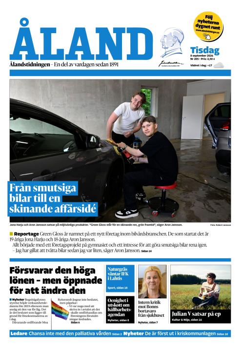 Ålandstidningen 8.9.2026