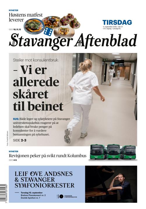 Stavanger Aftenblad 8.9.2026