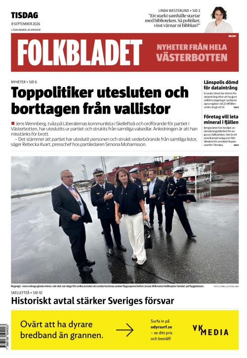 Folkbladet (Västerbotten) 8.9.2026