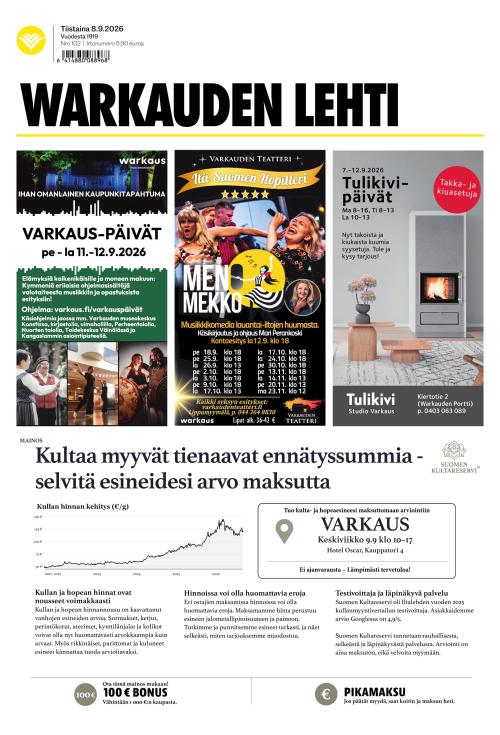 Warkauden Lehti 8.9.2026