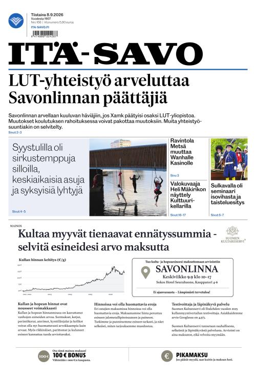 Itä-Savo 8.9.2026