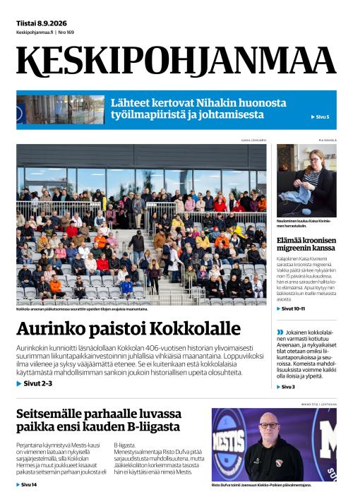 Keskipohjanmaa 8.9.2026