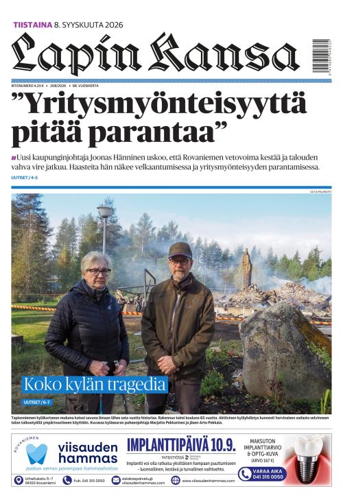 Lapin Kansa 8.9.2026
