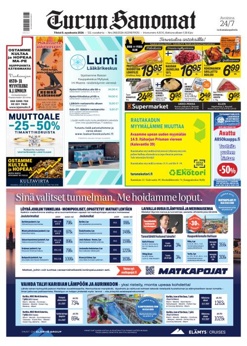 Turun Sanomat 8.9.2026