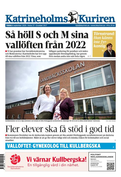 Katrineholms-Kuriren 8.9.2026