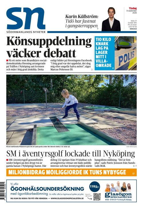 Södermanlands Nyheter 8.9.2026