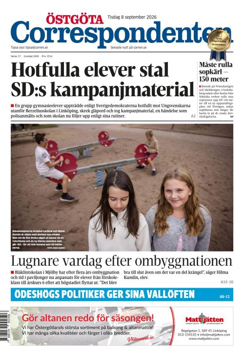 Östgöta Correspondenten 8.9.2026