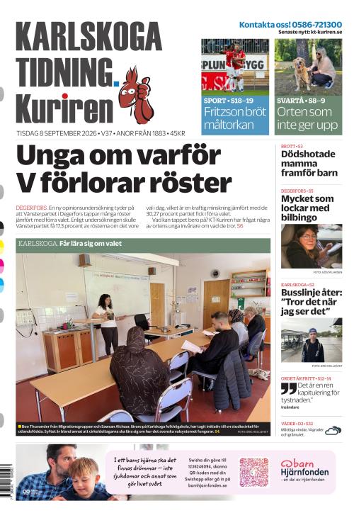 Karlskoga Tidning-Kuriren 8.9.2026