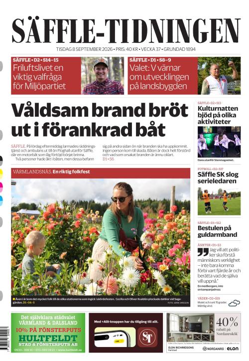 Säffle-Tidningen 8.9.2026