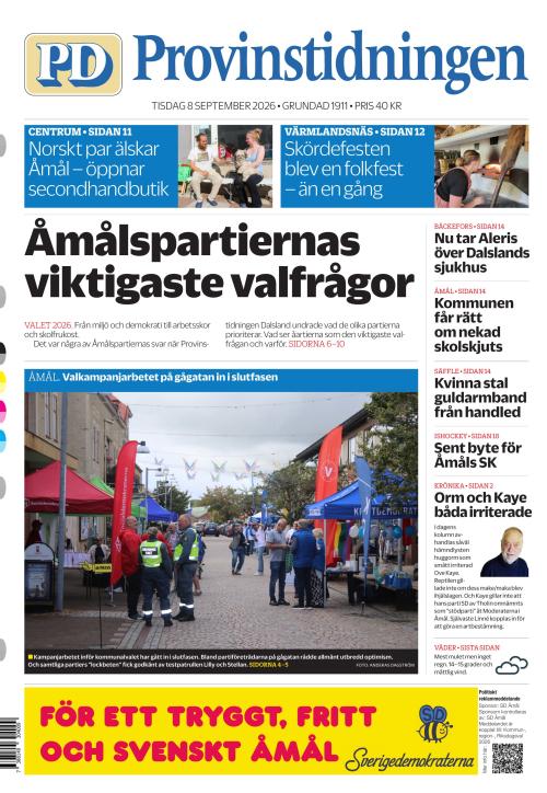 Provinstidningen Dalsland 8.9.2026