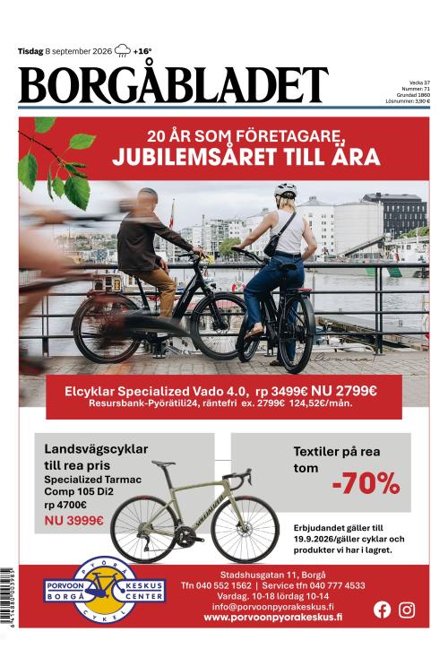 Borgåbladet 8.9.2026