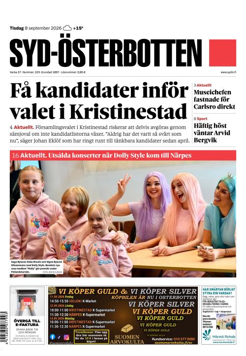 Syd-Österbotten 8.9.2026
