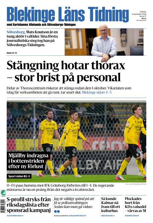 Blekinge Läns Tidning 8.9.2026