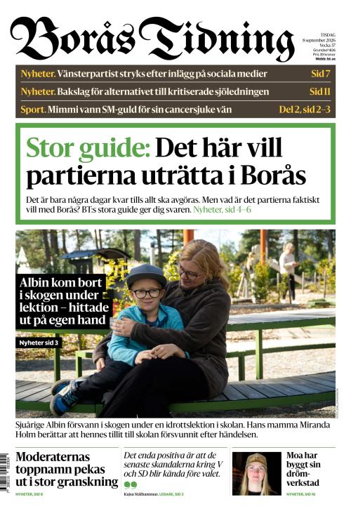 Borås Tidning 8.9.2026