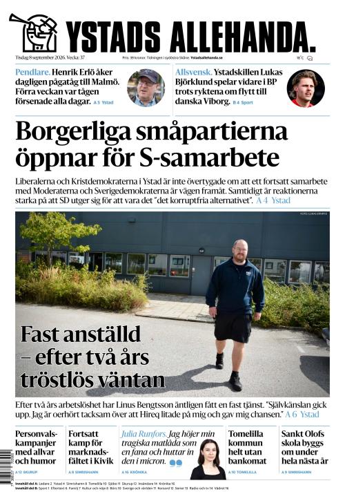 Ystads Allehanda 8.9.2026