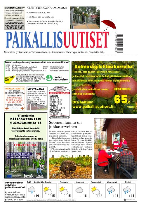 PaikallisUutiset 9.9.2026