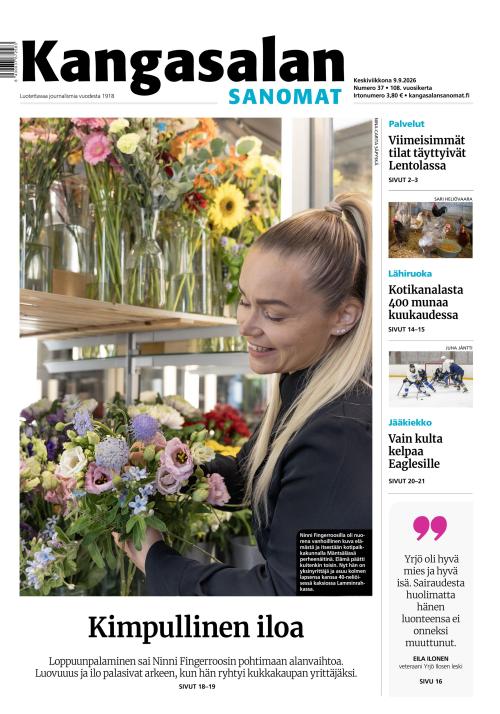 Kangasalan Sanomat 9.9.2026