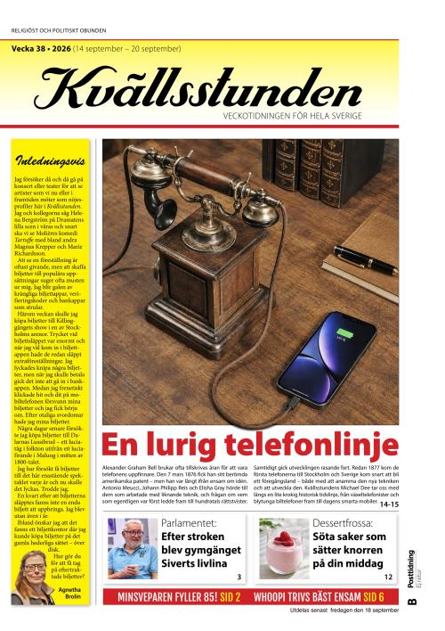 Kvällsstunden 38/2026
