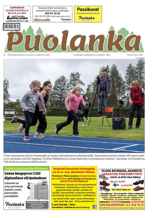 Puolanka-lehti 9.9.2026