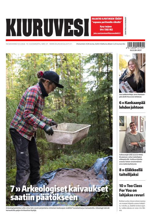 Kiuruvesi-lehti 9.9.2026