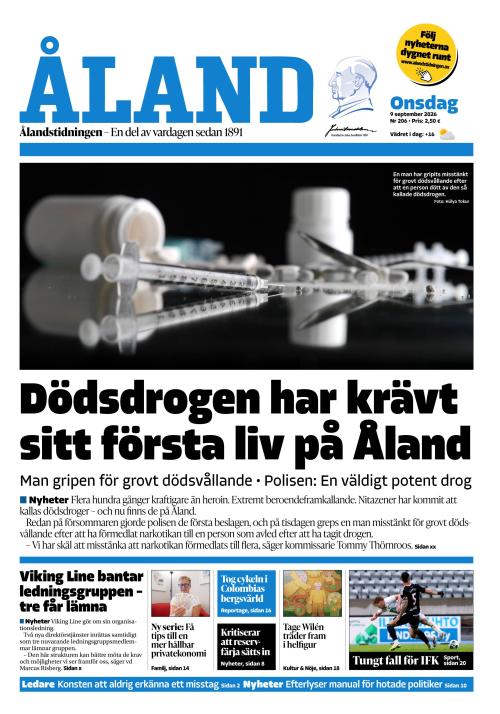 Ålandstidningen 9.9.2026