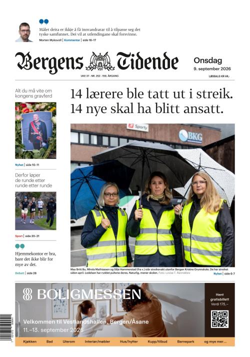 Bergens Tidende 9.9.2026