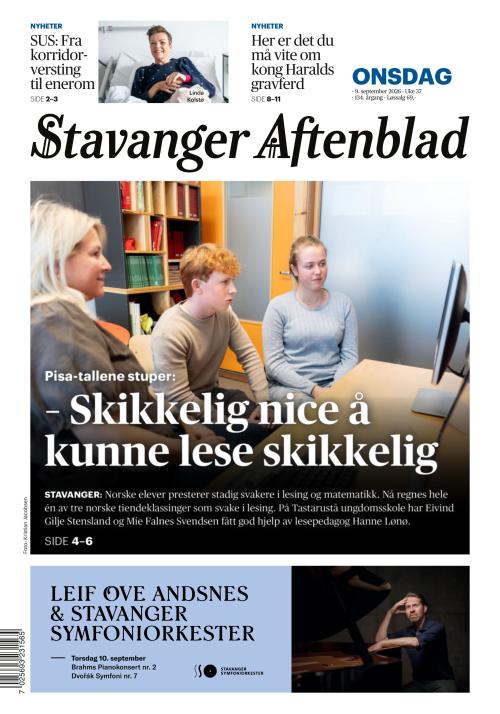 Stavanger Aftenblad 9.9.2026