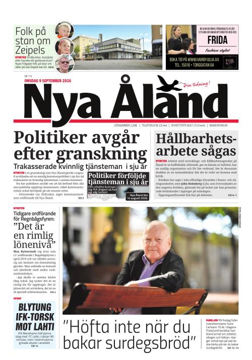 Nya Åland 9.9.2026